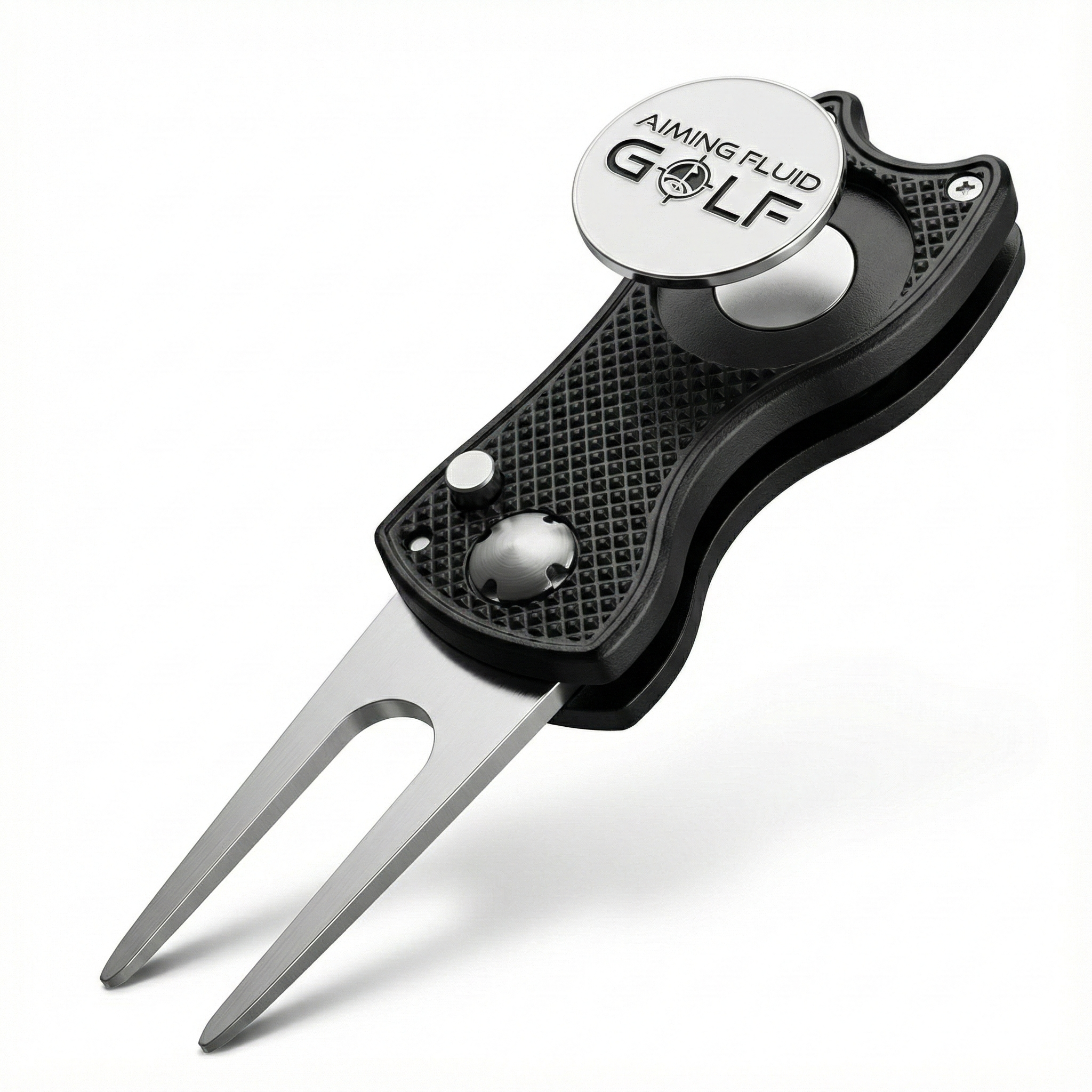Foldable 5-in-1 Divot Tool with Magnetic Ball Marker